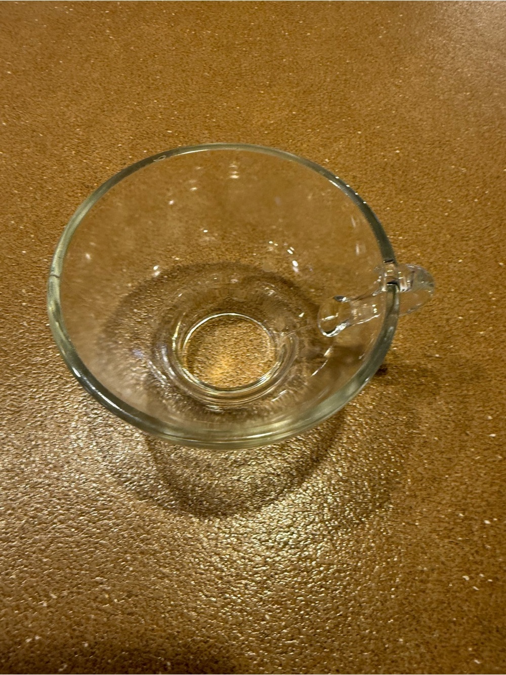 Clear Glass canning funnel with handle - Clear